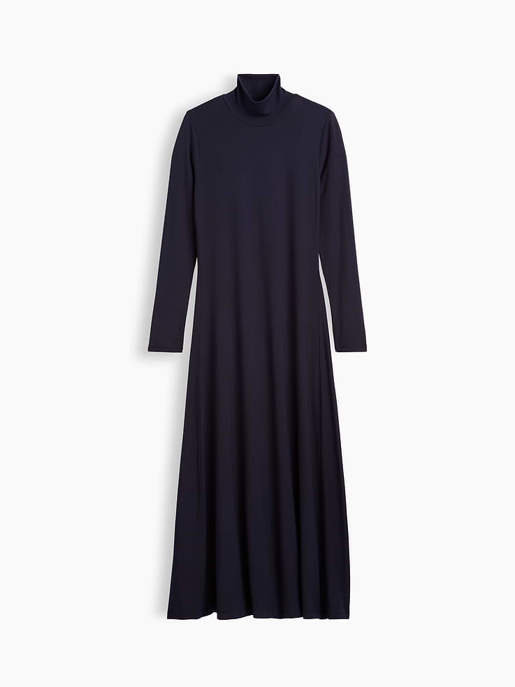 Image 5 of 5, Mockneck Maxi Dress