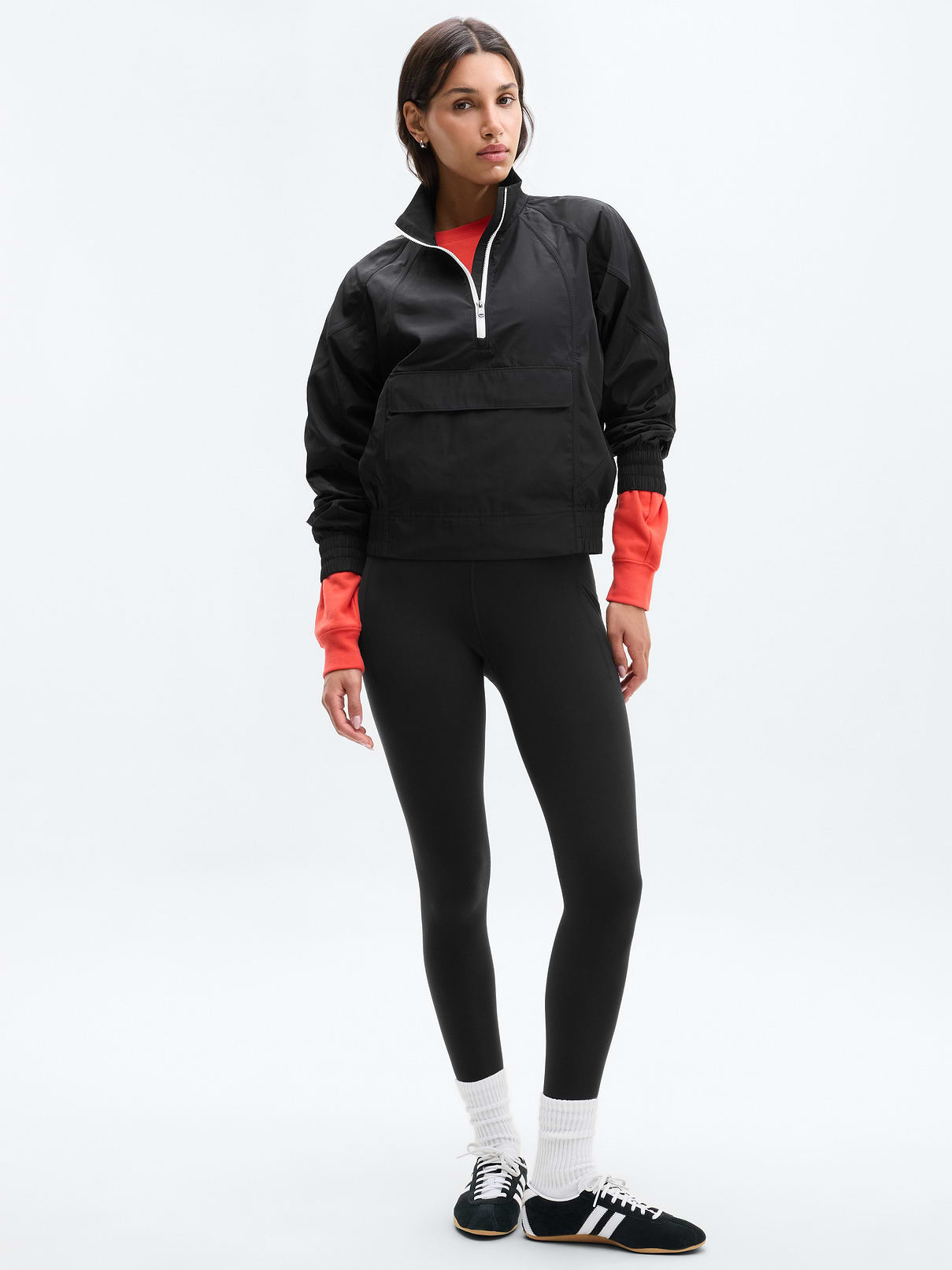 Image 2 of 3, Half Zip Windbreaker