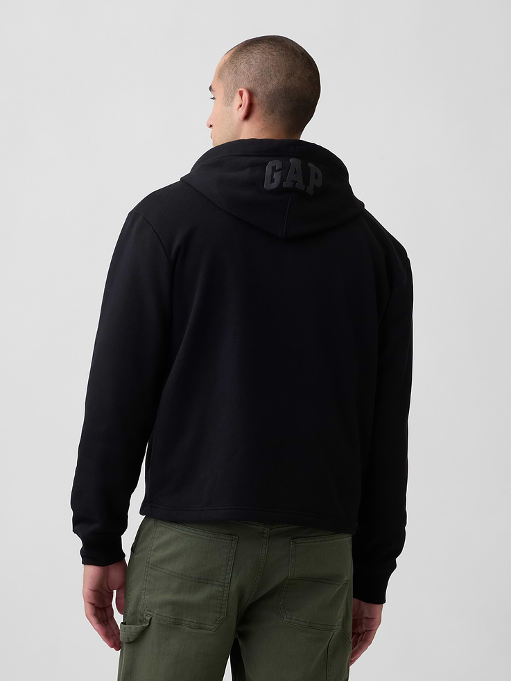 Image 2 of 4, Adult Boxy Gap Logo Zip Hoodie
