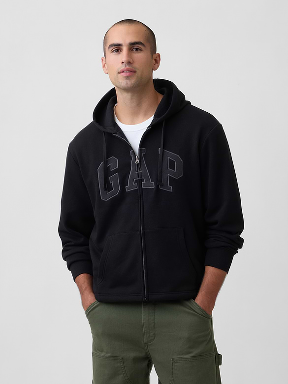Adult Boxy Gap Logo Zip Hoodie