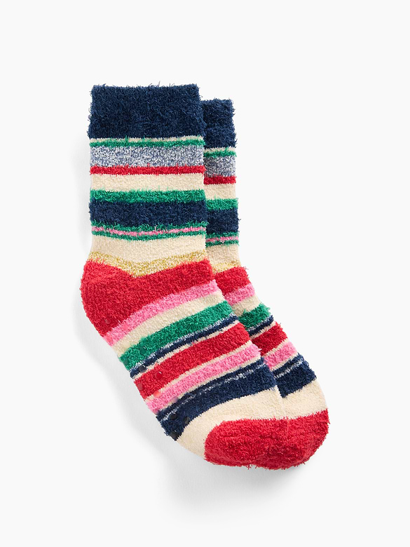 Kids Happy Stripe Cozy Socks
