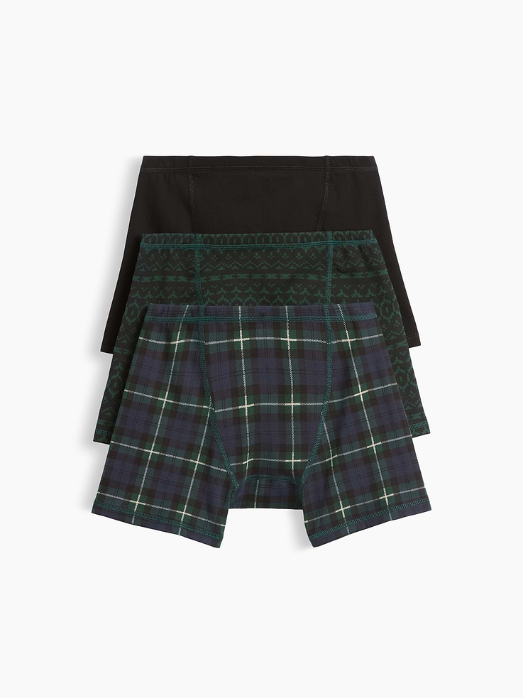Image 2 of 3, Kids Organic Stretch Cotton Boxer Briefs (3-Pack)