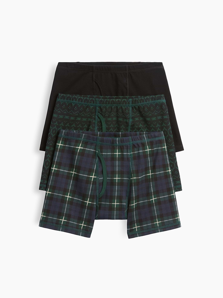 Image 1 of 3, Soft, stretch cotton jersey boxer brief underwear., Elasticized waist., Made with 95% organically grown cotton which is grown without the use of synthetic pesticides and fertilizers., This product was made in a factory that invests in gender equity and women’s empowerment through RISE. Learn more at gapinc.com/equity ., Product #1186488
