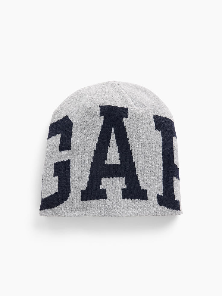 Image 1 of 2, Soft, stretch knit beanie., Gap logo at front., Product #1185935