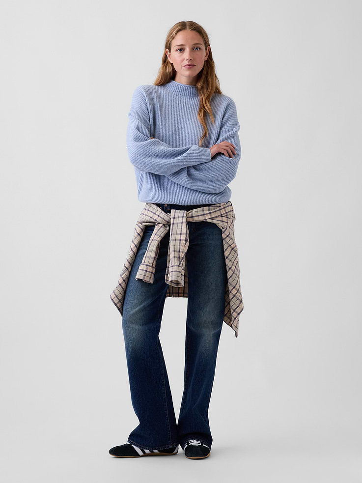 Image 2 of 5, CashSoft Oversized Rollneck Sweater