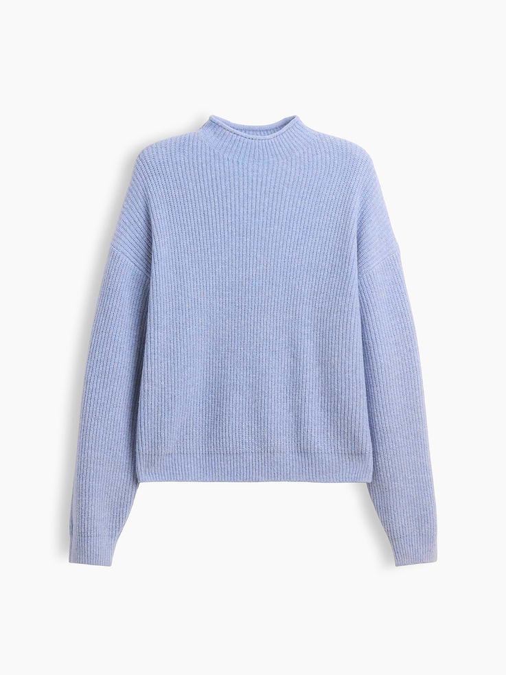 Image 5 of 5, CashSoft Oversized Rollneck Sweater