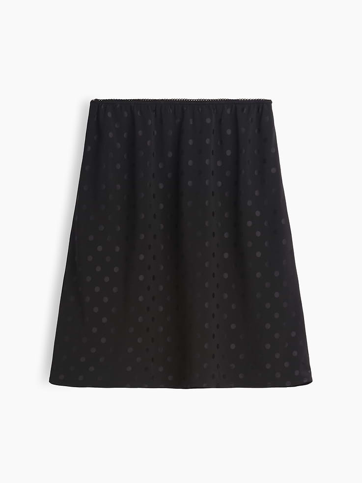 Image 2 of 2, Satin Bias-Cut Skirt