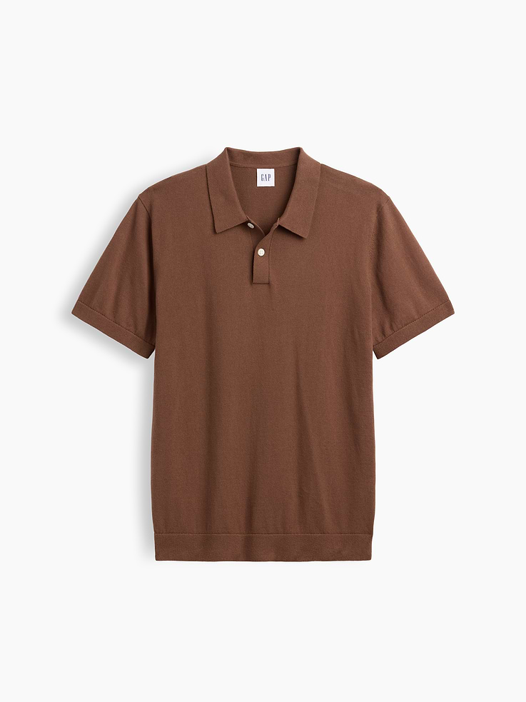 Image 5 of 5, Sweater Polo Shirt