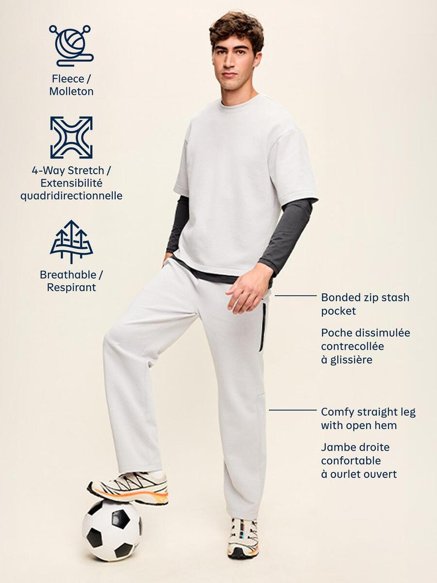 Image 4 de 4, Pantalon à jambe droite en Molleton dynamique