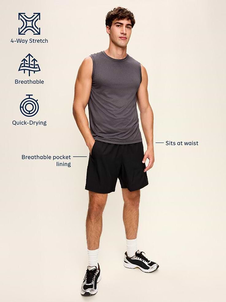 Image 5 of 6, Essential Woven Workout Shorts -- 7-inch inseam