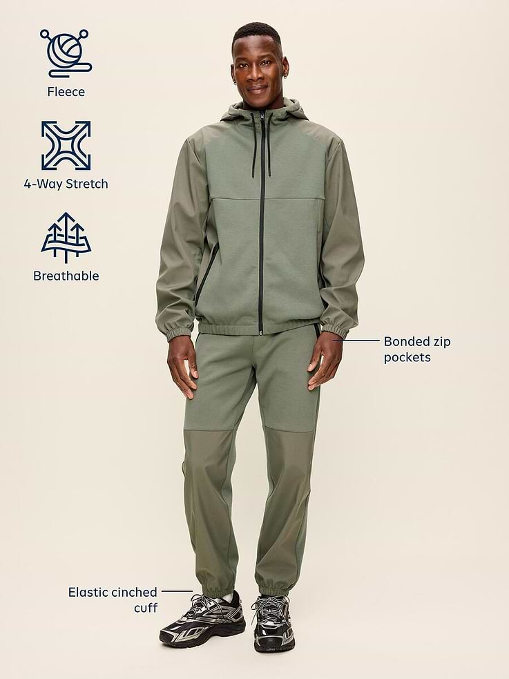 Image 5 of 5, Dynamic Fleece Mixed Media Joggers