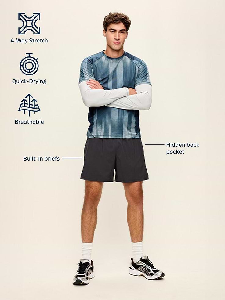 Image 5 of 5, Performance Vent Run Shorts -- 5-inch inseam