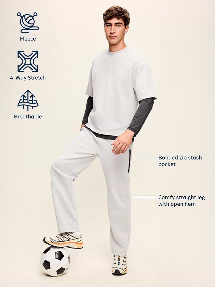 Image 4 of 4, Dynamic Fleece Straight-Leg Pants