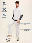 Image 4 of 4, Dynamic Fleece Straight-Leg Pants