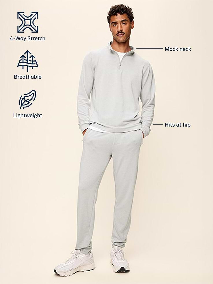 Image 5 of 5, Recharge Knit Quarter-Zip Pullover