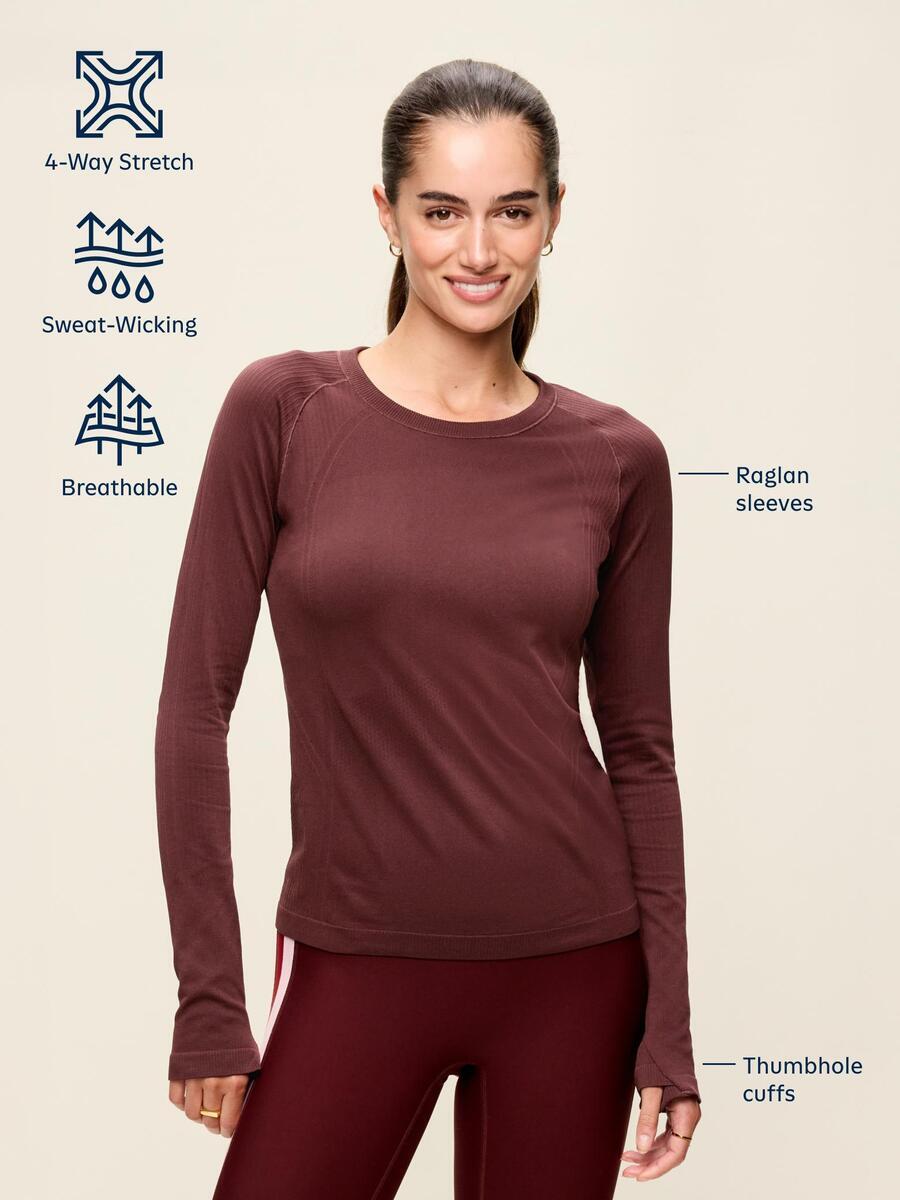 Image 5 of 9, Fluid Seamless Fitted Top