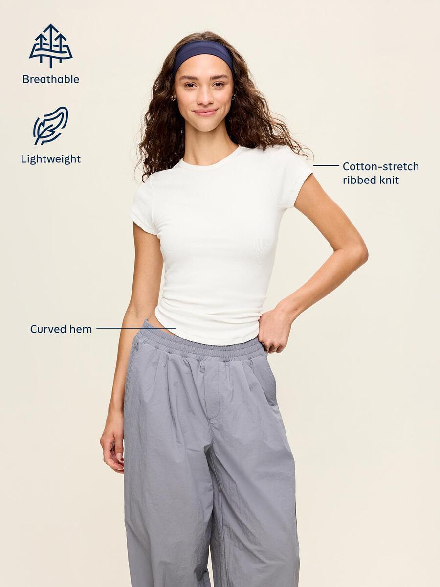 Image number 5 showing, CloudLite Crew-Neck Ribbed T-Shirt