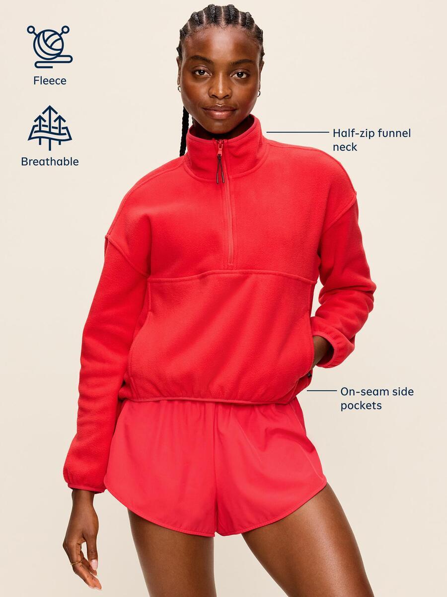 Image 5 of 9, Oversized Half-Zip Performance Fleece Pullover