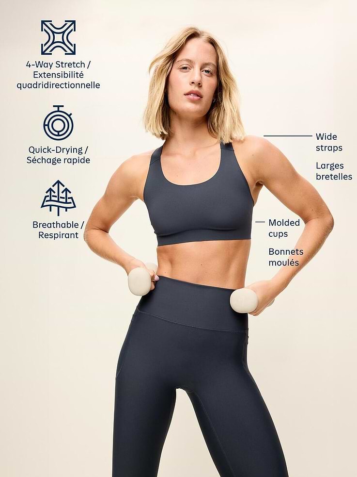 Image 5 of 8, PowerSoft Molded Racerback Bra