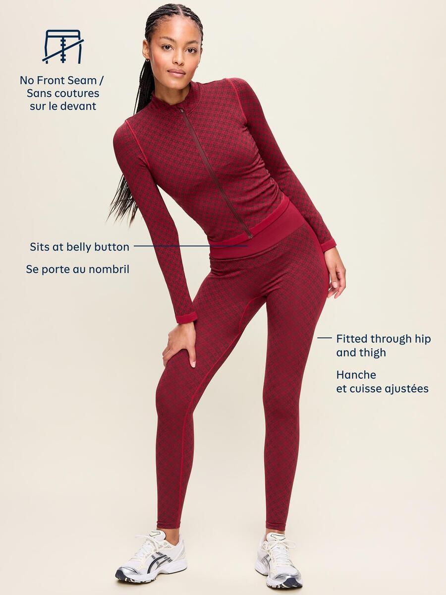 Image 5 de 10, Legging en jacquard sans coutures à taille haute