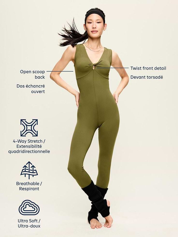 Image 5 of 7, StudioSmooth Twist-Front Jumpsuit