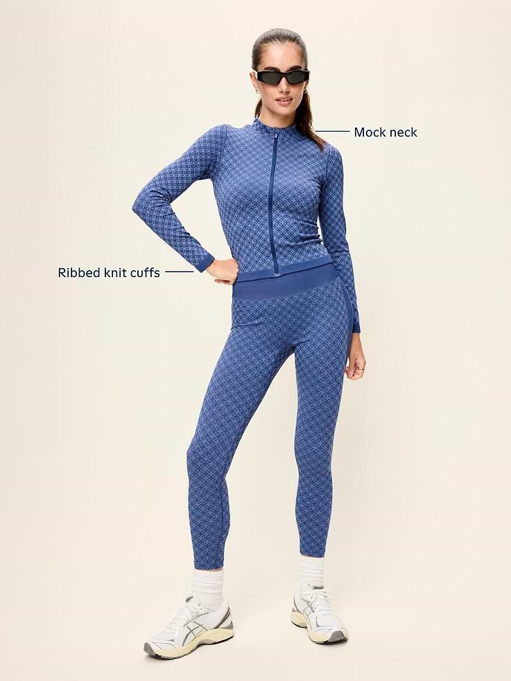 Image 5 of 9, Seamless Jacquard Full-Zip Jacket