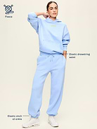 Image 3 of 3, Mid-Rise Baseline Fleece Jogger Sweatpants