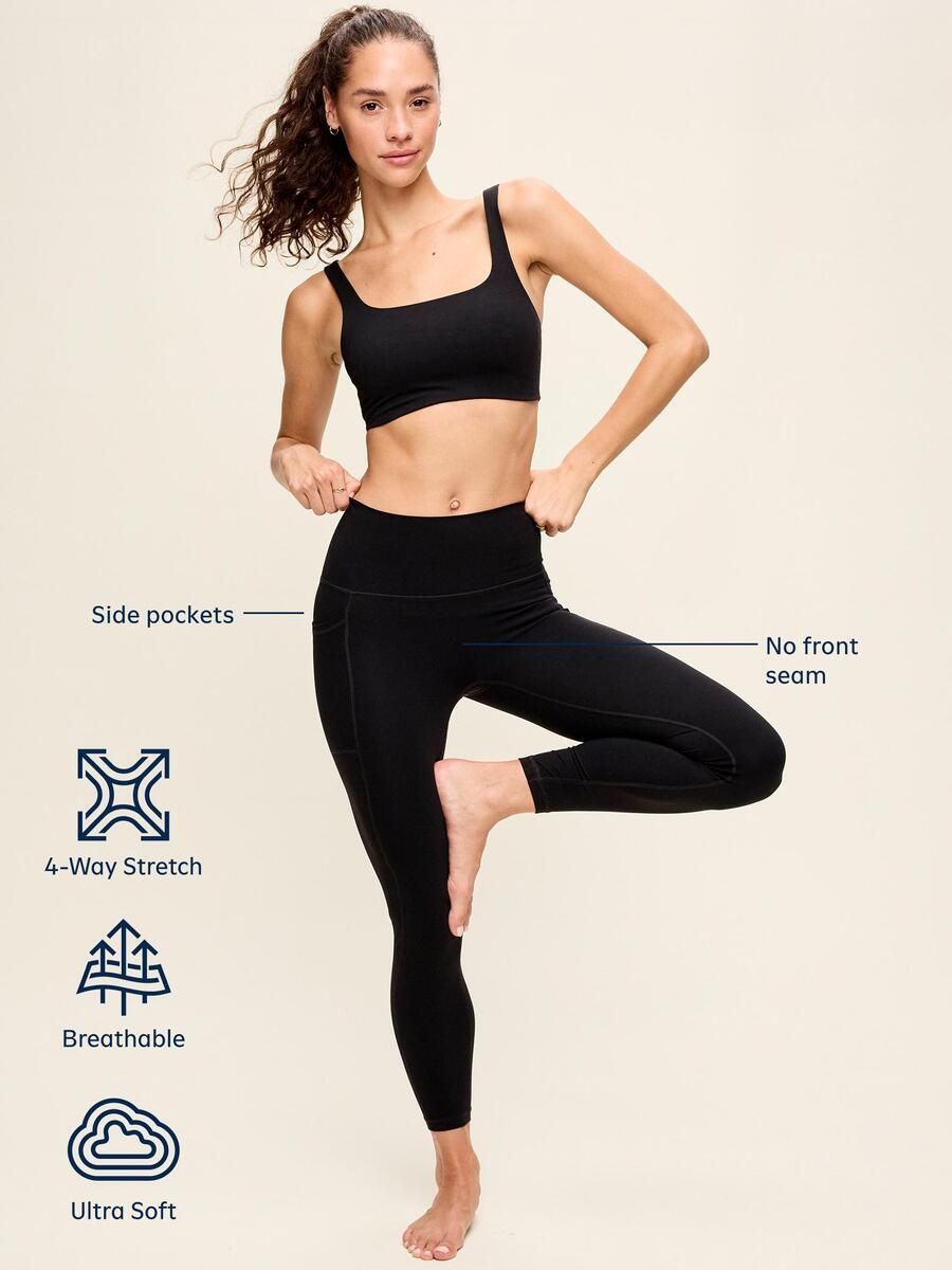 Image 5 of 8, High-Waisted StudioSmooth Boundless 7/8 Side-Pocket Leggings