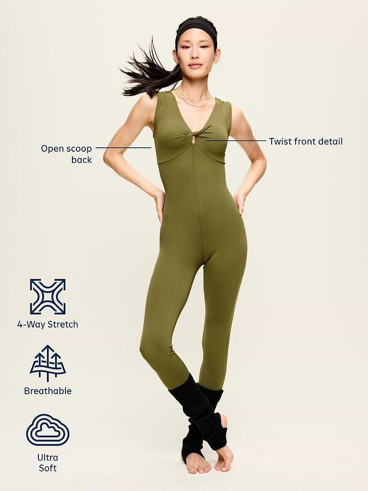 Image 5 of 6, StudioSmooth Twist-Front Jumpsuit