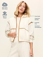 Image 4 of 4, Hooded Sherpa Vest