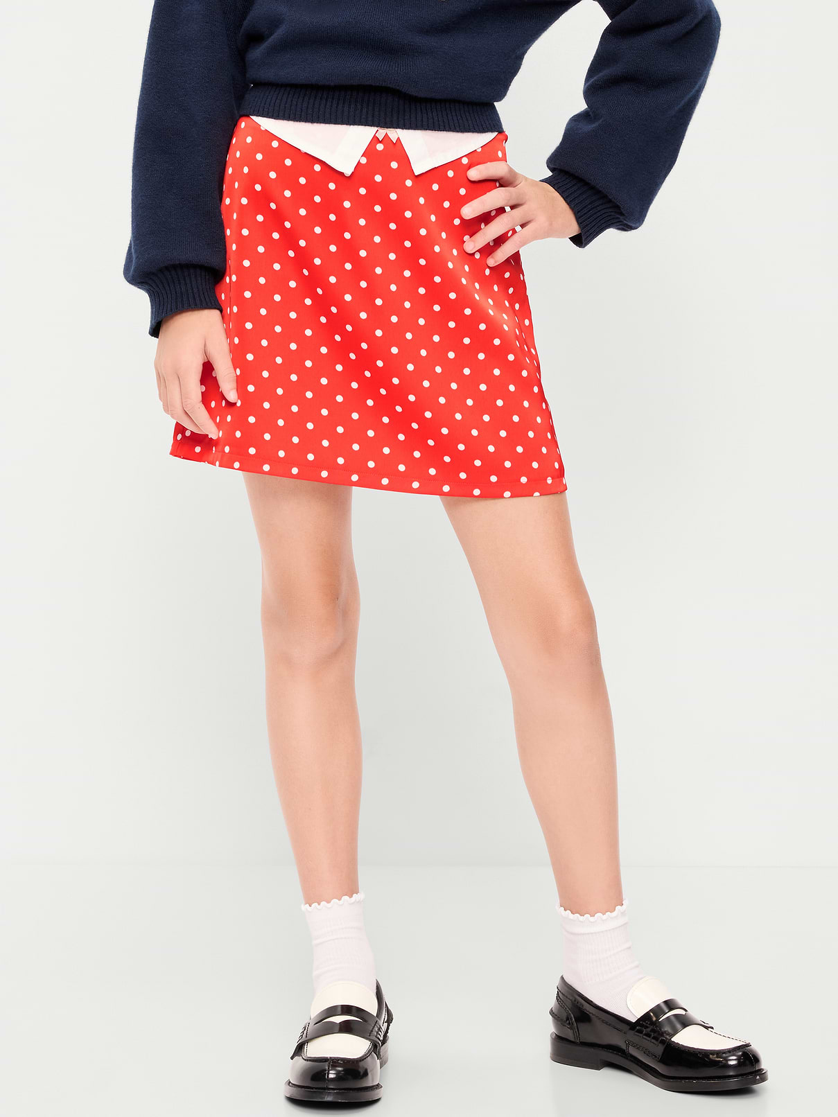 Image 2 of 5, Printed Satin Skirt for Girls