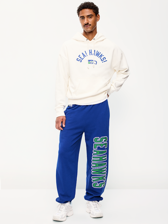 Pantalon en coton ouaté coupe généreuse des Seahawks de Seattle pour homme