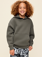 Image 1 of 1, built-in hood, long sleeves, drop shoulders, kangaroo pocket, 4-way stretch, Product #898477