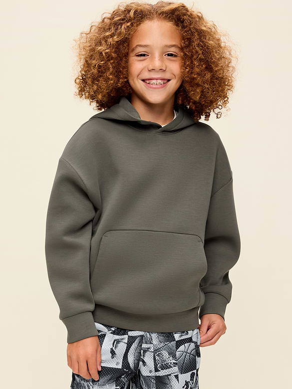 Bounce Fleece Oversized Pullover Hoodie for Boys