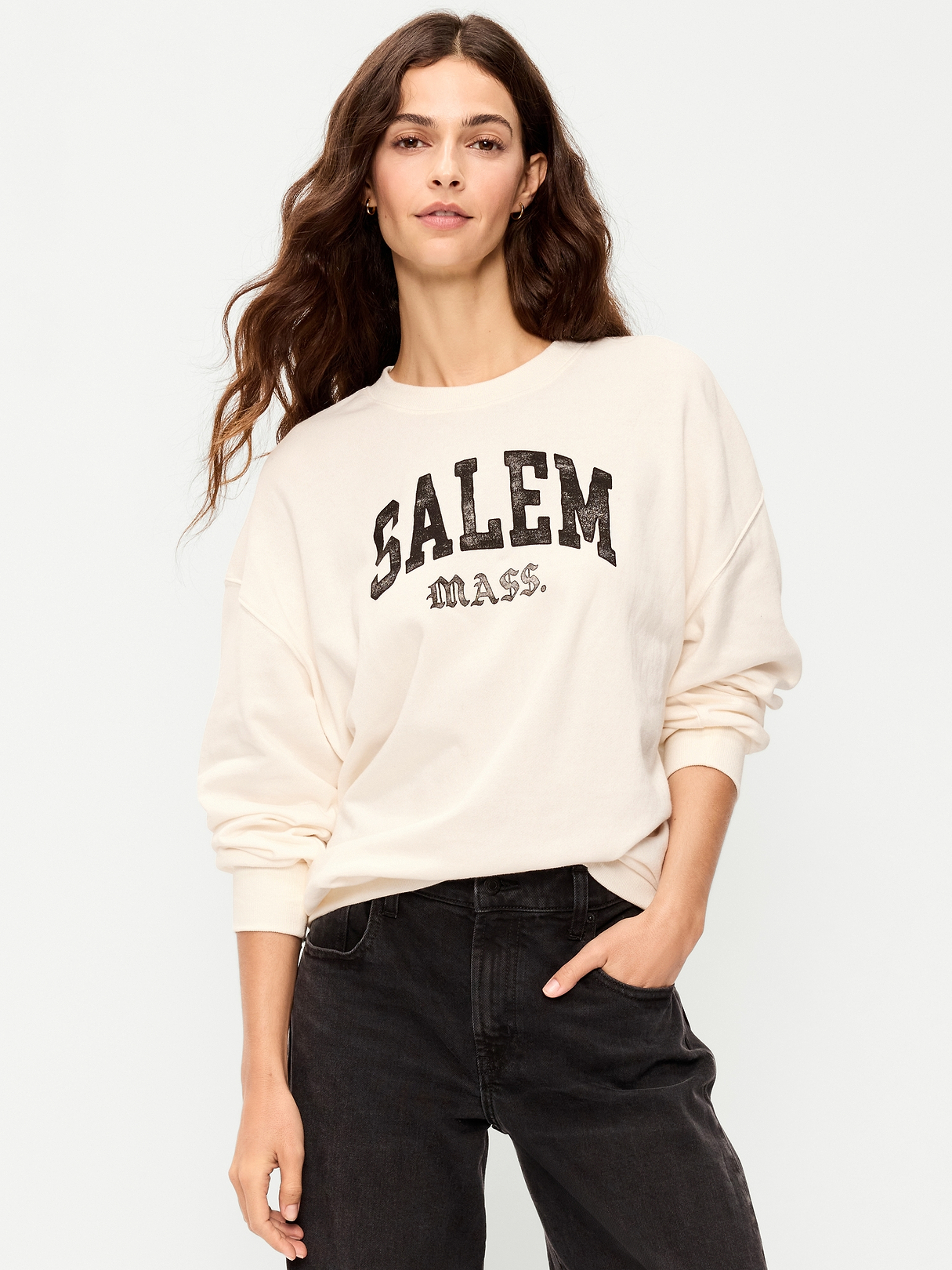 SoComfy Oversized Crew-Neck Sweatshirt | Old Navy