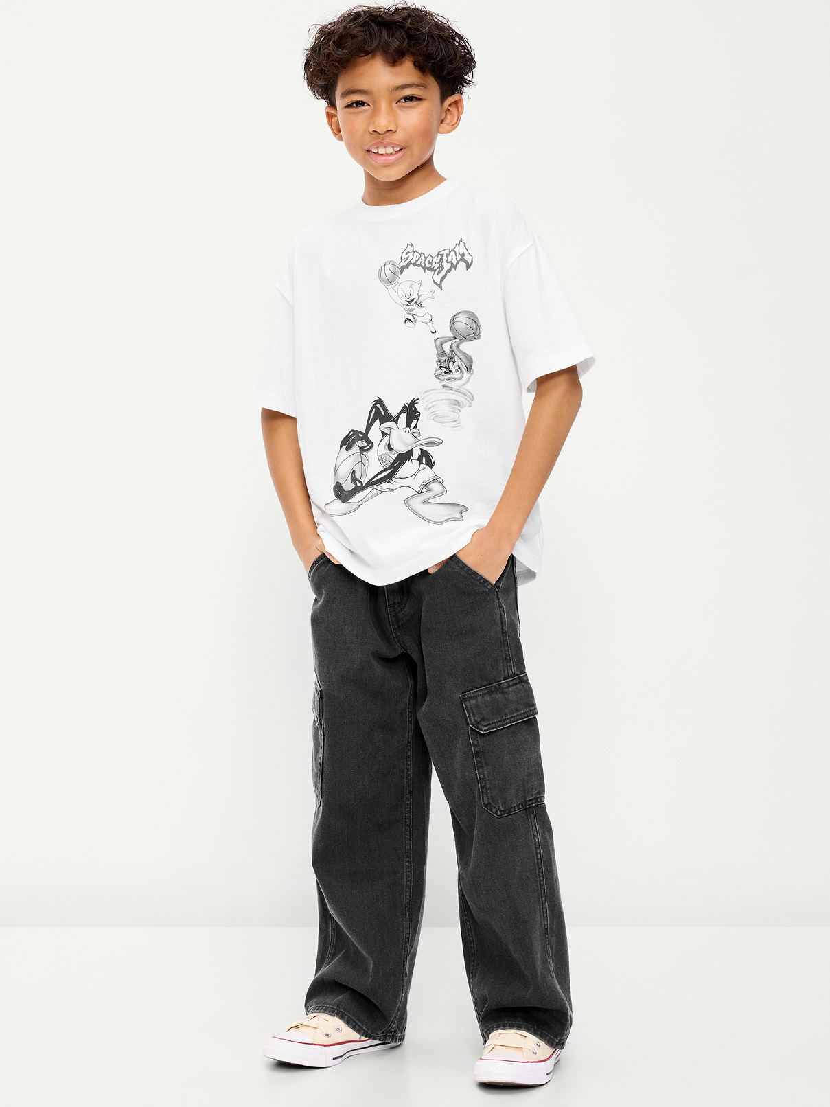 Image 1 of 2, crew neck, short sleeves, drop shoulders, licensed graphic, TM & © 2026 Warner Bros. Entertainment Inc. All rights reserved., Product #903914