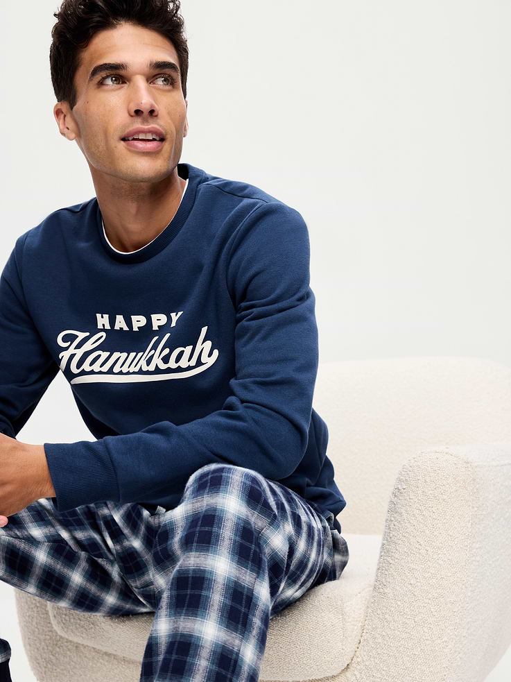 Image 3 of 4, Graphic Crew-Neck Sweatshirt