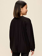Image 2 de 2, T-shirt long NuageSport à manches longues pour fille