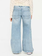 Image 4 de 4, Jean coupe très généreuse à jambe large à taille basse pour fille