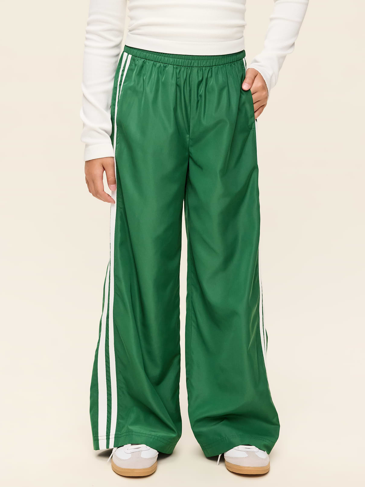 Image 2 of 5, High-Waisted Track Pants for Girls