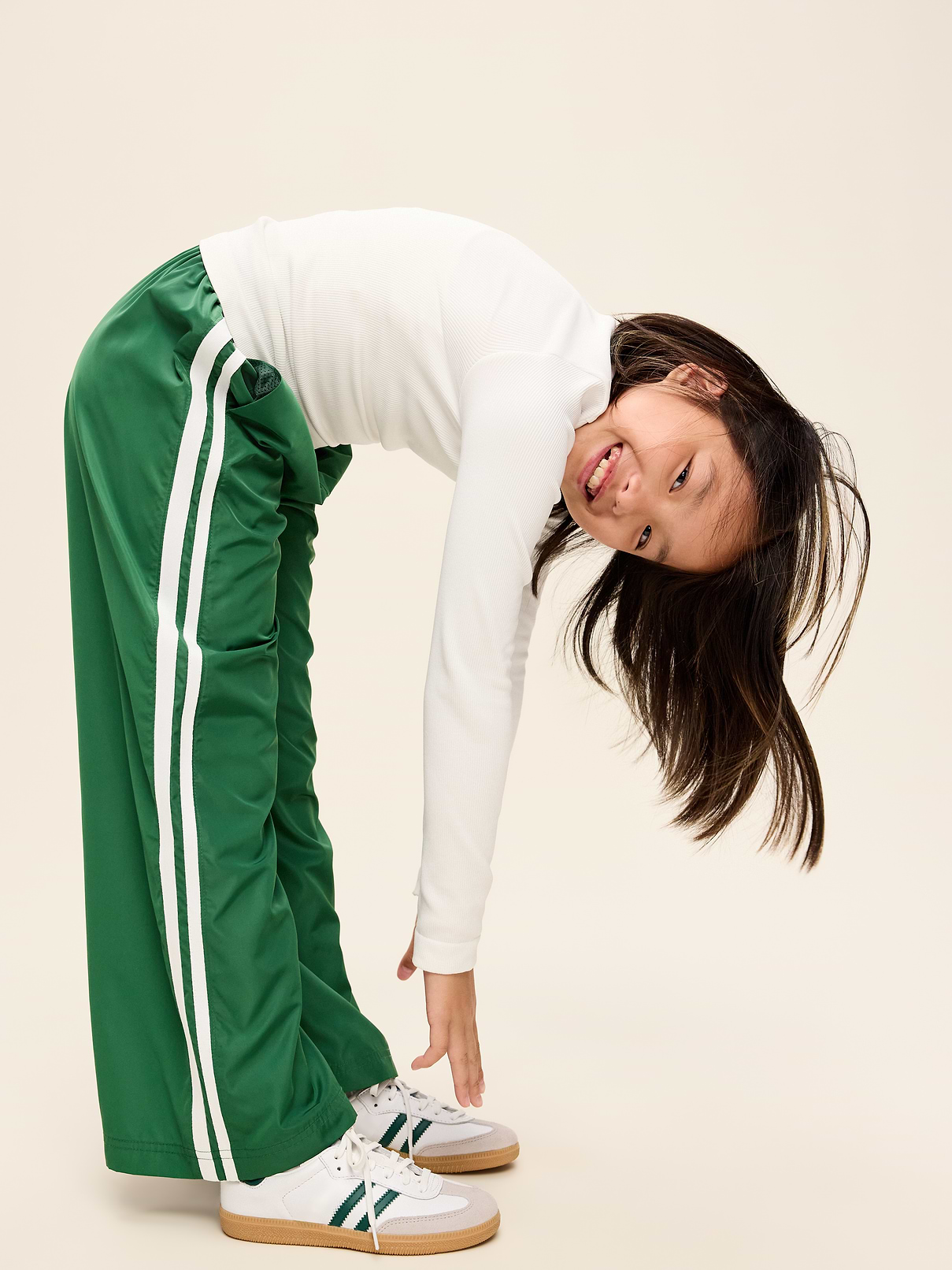 Image 1 of 5, elasticized waistband, stripes at each side, on-seam pockets, Product #907988