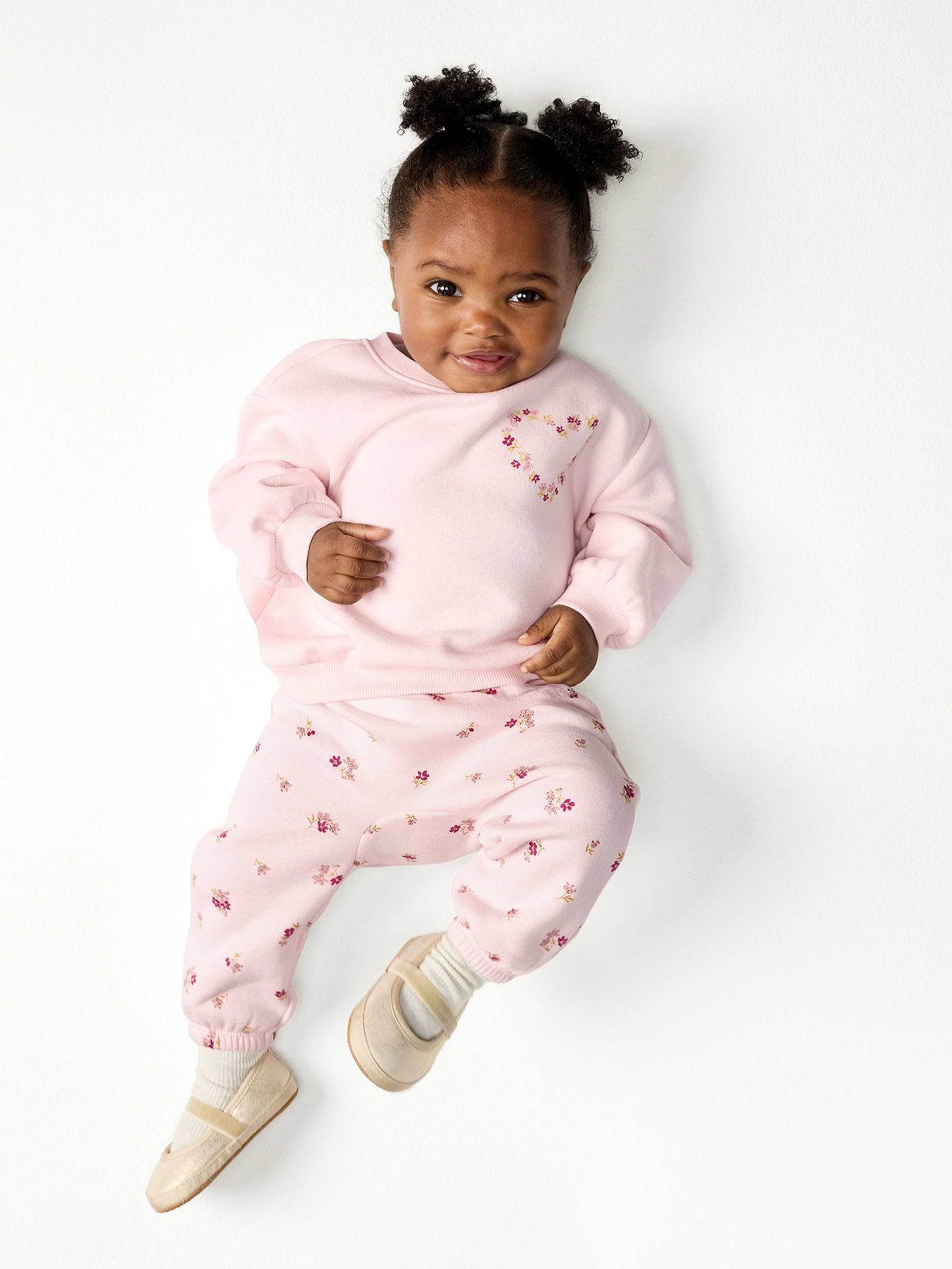 Image number 1 showing, Printed Loose Sweatpants for Baby