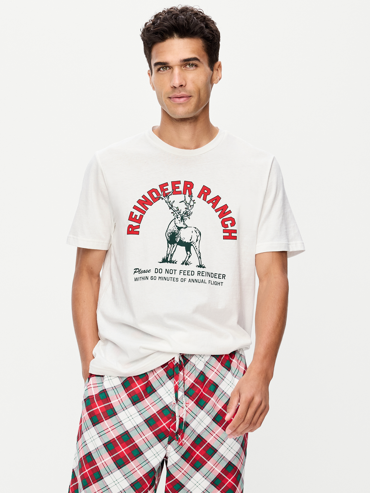 Image 1 of 3, rib-knit crew neck, short sleeves, graphic varies by color, Product #909610