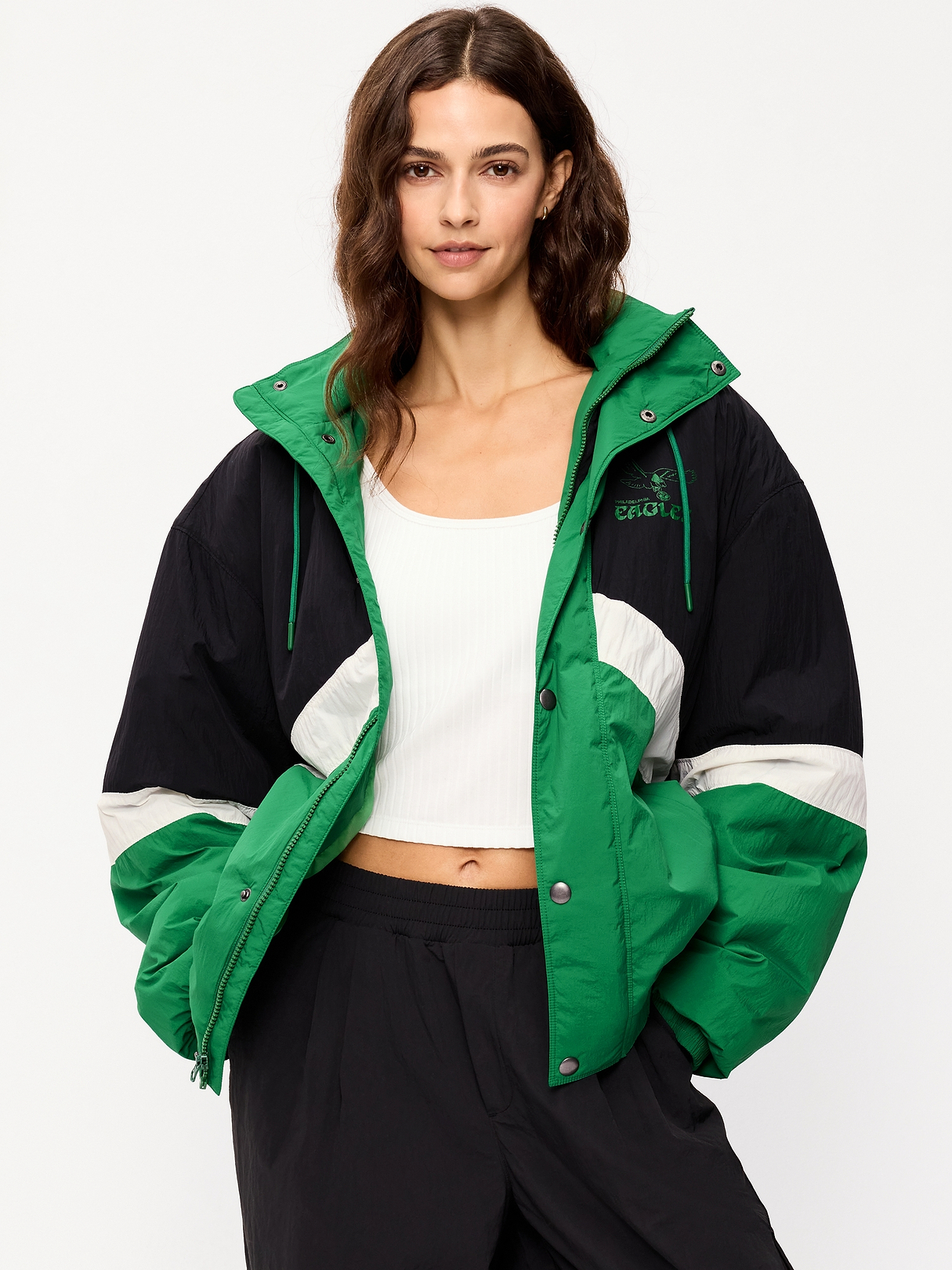 Philadelphia Eagles Oversized Jacket for Adults | Old Navy