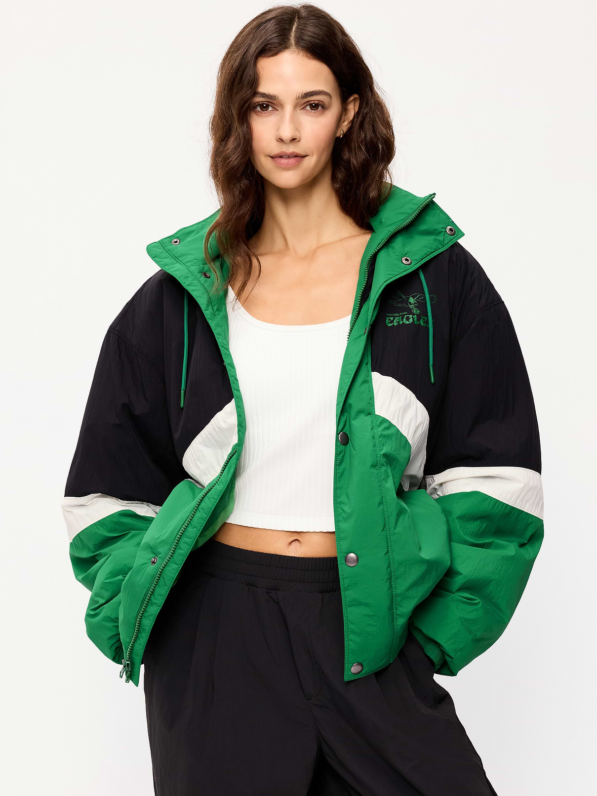 Image 2 of 4, Philadelphia Eagles Oversized Jacket for Adults