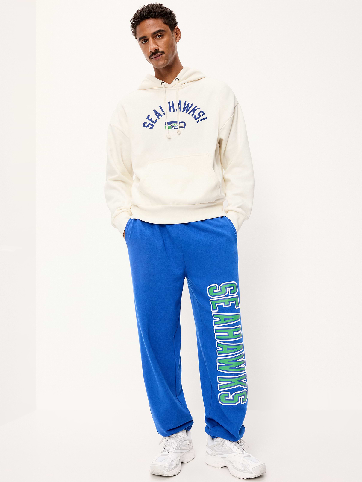 Image 3 of 5, Seattle Seahawks Oversized Pullover Hoodie for Adults