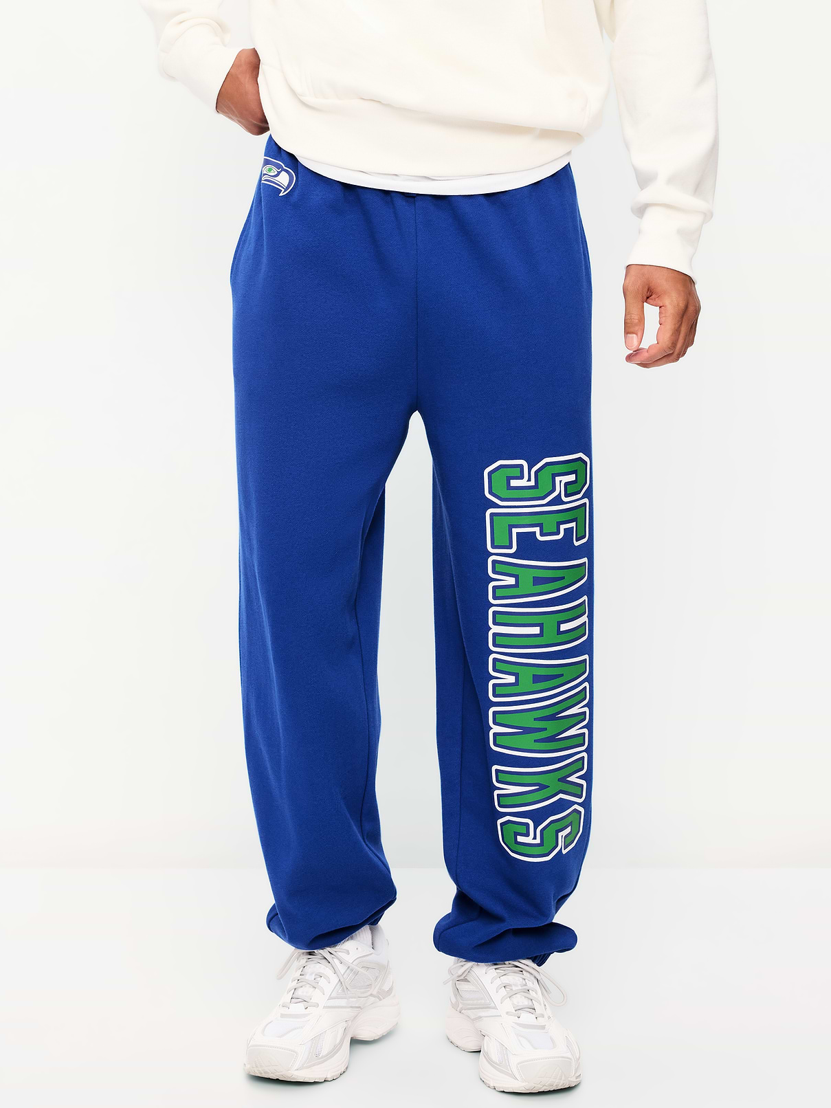 Image 3 de 5, Pantalon en coton ouaté coupe généreuse des Seahawks de Seattle pour homme