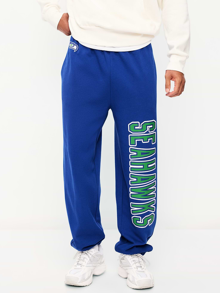 Image 3 of 5, Seattle Seahawks Baggy Jogger Sweatpants for Adults