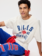 Image 3 de 5, T-shirt surdimensionné à imprimé des Buffalo Bills pour homme