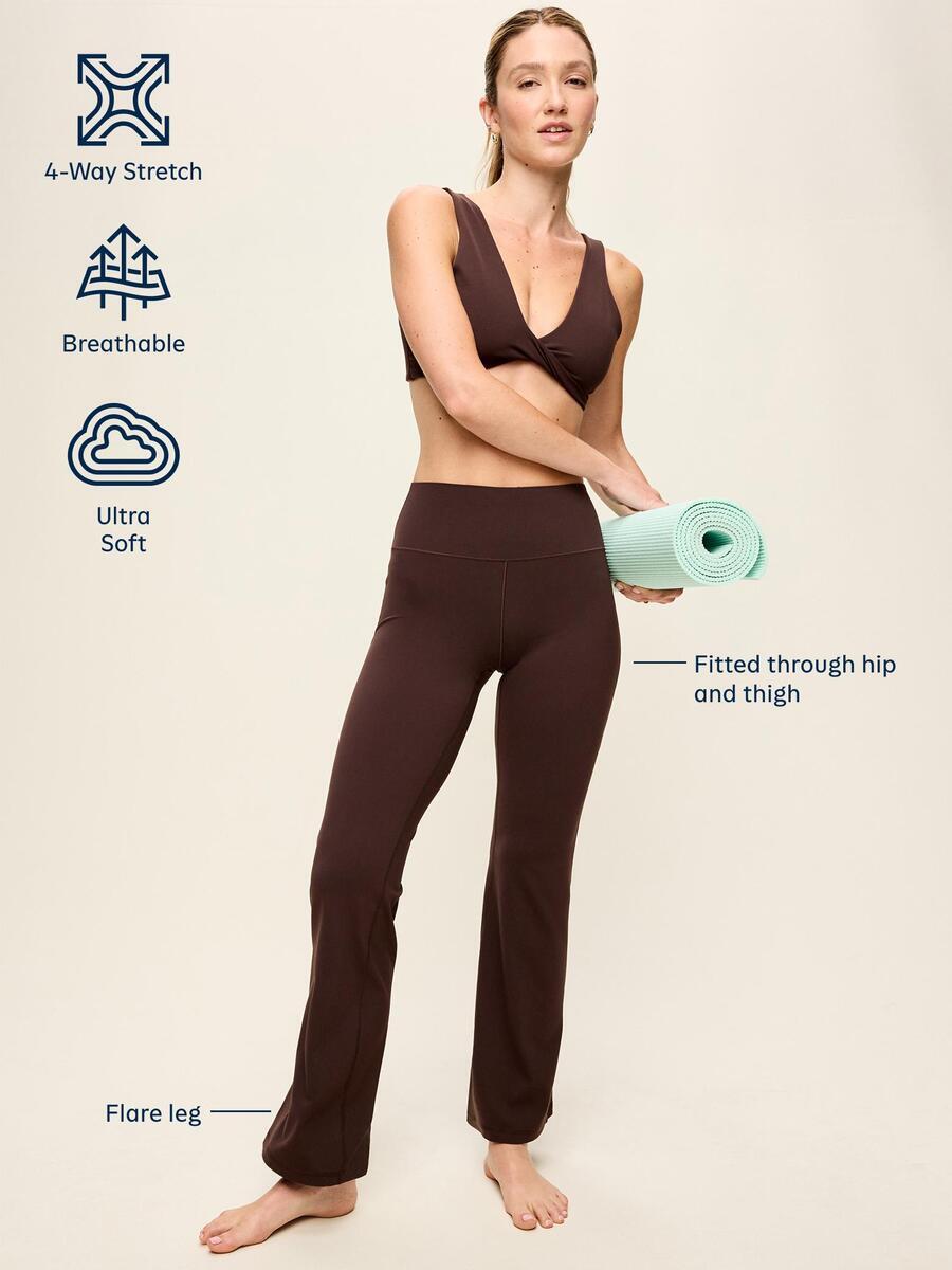 Image 5 of 8, High-Waisted StudioSmooth Flare Leggings